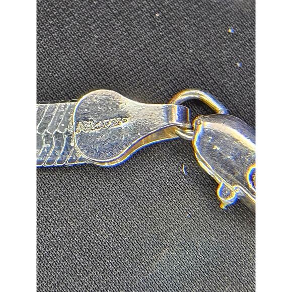 Vintage Sterling Silver .925 Italy Herringbone Chain Necklace – Unisex, 18”/20” - Picture 16 of 16